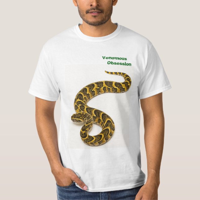 Camiseta Adicionador de sopro peçonhento da obsessão (Frente)