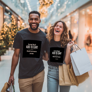 Camiseta Adicionar ao Carrinho na Black Friday Personalizad