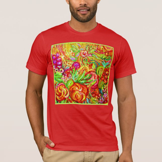 Camiseta Adicionar cor ao seu estilo com Trabalho de arte F (Frente)