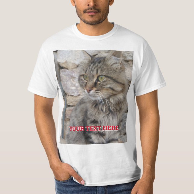 Camiseta Adicionar Foto e Texto Editável (Frente)