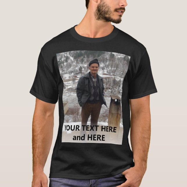 Camiseta Adicionar Foto e Texto Personalizado (Frente)