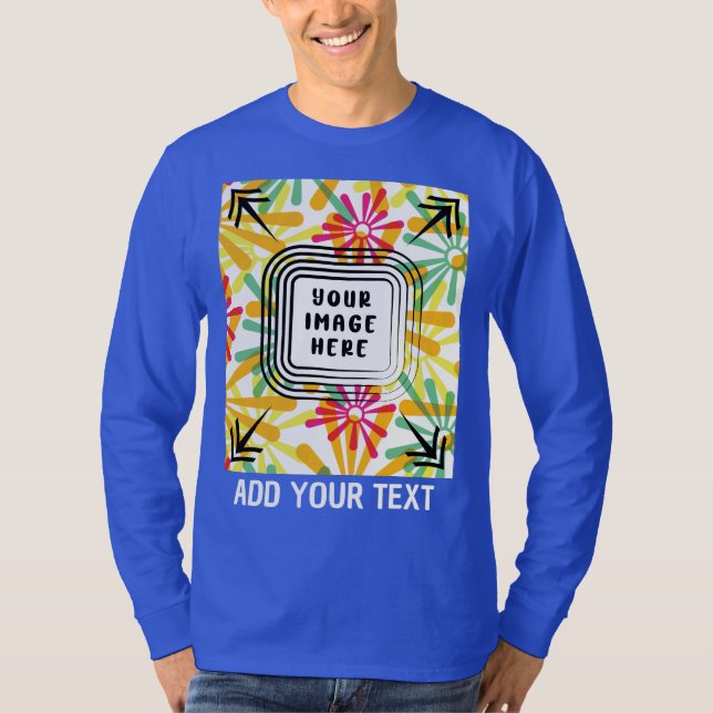 Camiseta Adicionar Foto Personalizada e Texto Personalizáve (Frente)