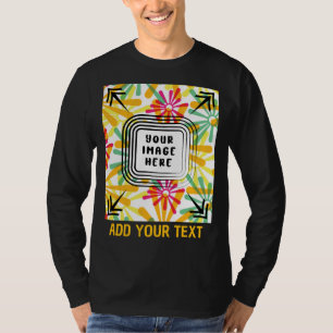 Camiseta Adicionar Foto Personalizada e Texto Personalizáve