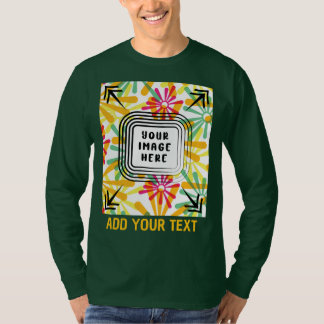 Camiseta Adicionar Foto Personalizada e Texto Personalizáve