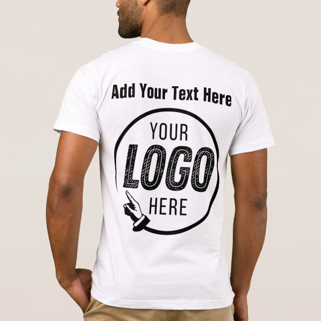 Camiseta Adicionar itens de Promocional de imagem de logoti (Verso)