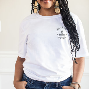 Camiseta Adicionar logotipo Código QR Promocional Funcionar