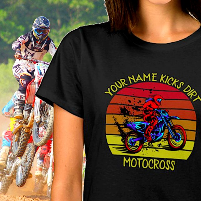 Camiseta Adicionar Nome, Alterar Qualquer Texto, Kicks Dirt (Criador carregado)