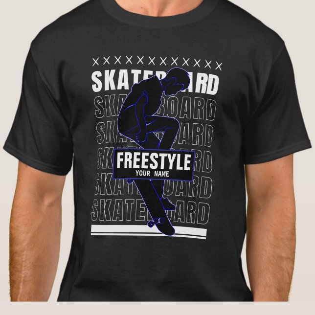 Camiseta Adicionar Nome Alterar Texto Esquema Estilo Livre  (Criador carregado)
