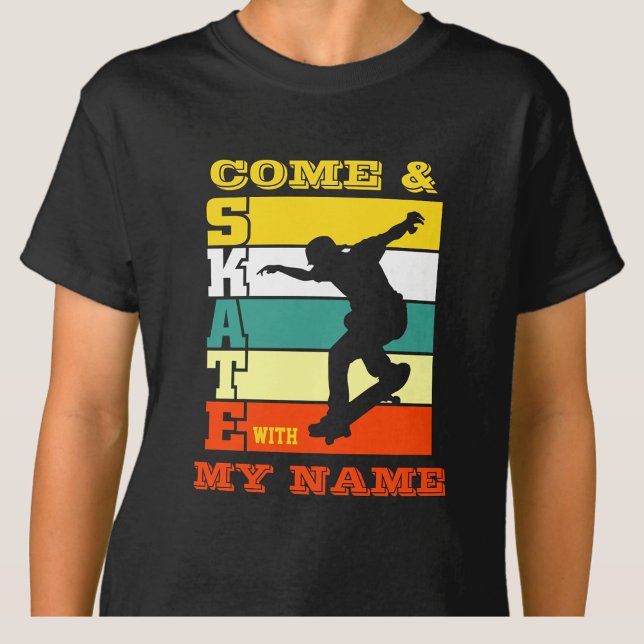 Camiseta Adicionar Nome Alterar Texto Vir & Skate Com Meu N (Criador carregado)