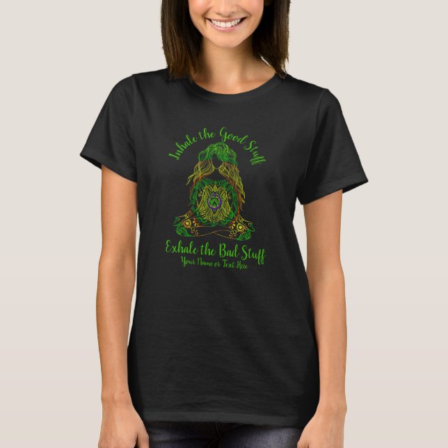 Camiseta Adicionar Nome Alterar Todo Texto Inalar Boas Cois (Frente)