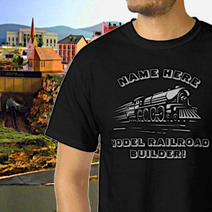 Camiseta Adicionar Nome ao Comboio Construtor de Caminhos-d