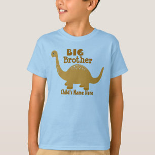 Camiseta Adicionar Nome ao Grande Irmão Dinossauro Impress