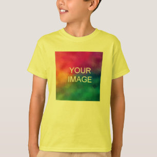 Camiseta Adicionar Nome de Texto Fotográfico Jovens Meninos