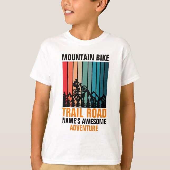 Camiseta Adicionar Nome Editar Adventure de Trilha de Bike  (Frente)