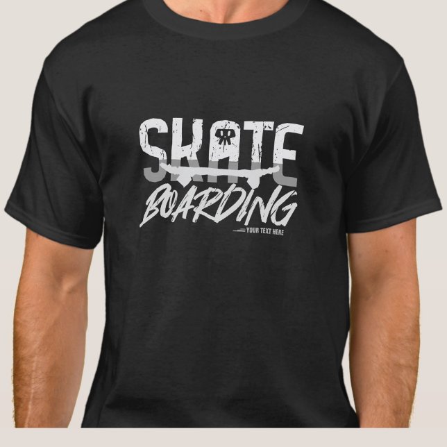 Camiseta Adicionar nome ou texto - SKATE (Criador carregado)