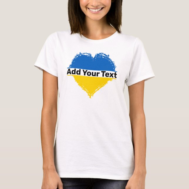 Camiseta Adicionar seu texto - Camisa-T (Frente)