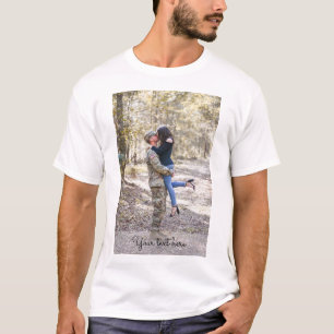 Camiseta Adicionar sua própria foto personalizada
