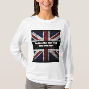 Camiseta Adicionar texto ao Travesseiro decorativo do sinal