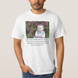 Camiseta Adicione a foto e personalize o presente perfeito