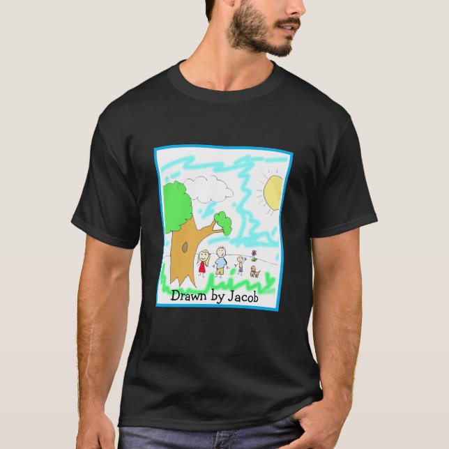 Camiseta Adicione a Trabalho de arte do seu Filho a isto (Frente)