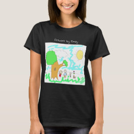 Camiseta Adicione a Trabalho de arte do seu Filho a isto