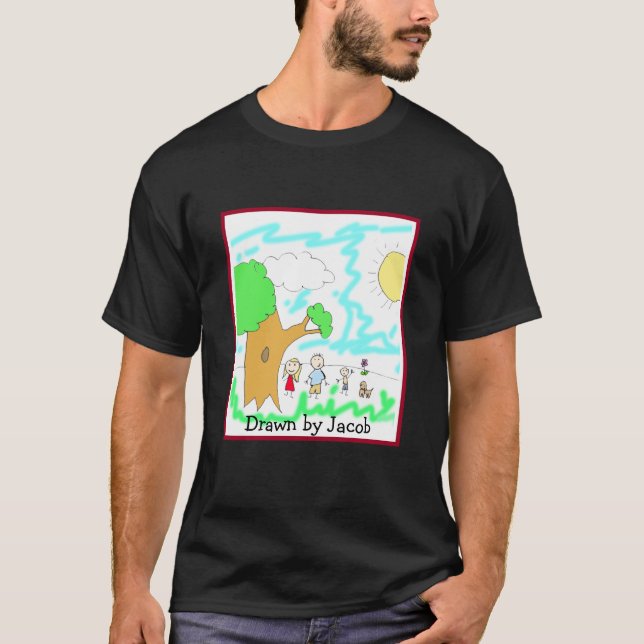 Camiseta Adicione a Trabalho de arte do seu Filho a isto (Frente)