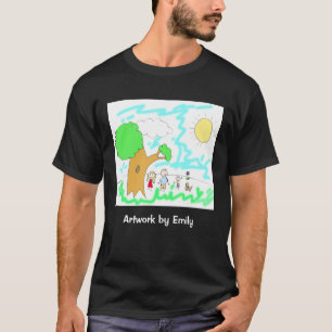 Camiseta Adicione a Trabalho de arte do seu Filho a isto