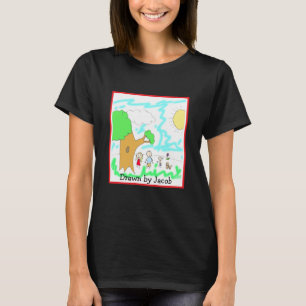 Camiseta Adicione a Trabalho de arte do seu Filho a isto