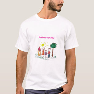 Camiseta Adicione a Trabalho de arte do seu Filho a isto