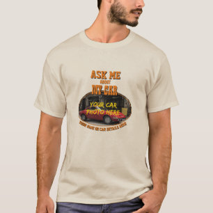 Camiseta Adicione Nome, Sua Foto Do Carro, Texto, Pergunte-
