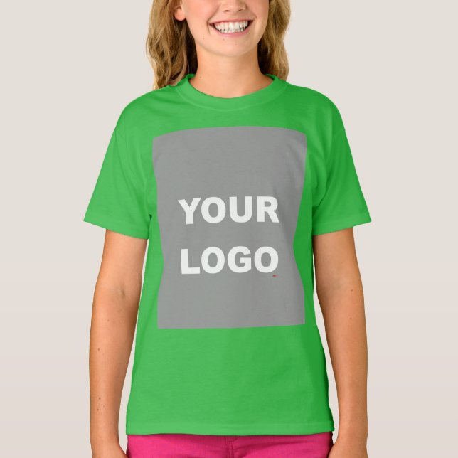 Camiseta Adicione o logotipo Imagem Imagem Imagem, Shamrock (Frente)