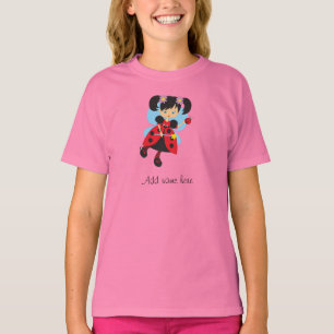 Camiseta Adicione o nome Bonito Girly Fairy Princess T shir