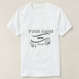 Camiseta adicione o nome da sua logo pessoal