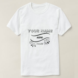 Camiseta adicione o nome da sua logo pessoal