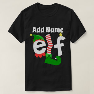 Camiseta Adicione o nome o Natal do duende - personalizado