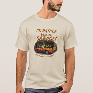 Camiseta Adicione o nome, sua foto do carro, texto, Prefere