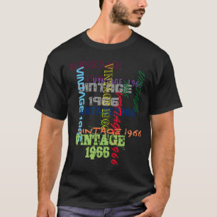 Camiseta Adicione seu aniversário da tipografia da data