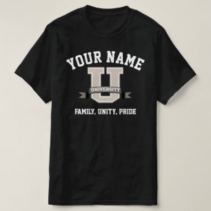 Camiseta Adicione Seu Nome De Orgulho Familiar Engraçado D