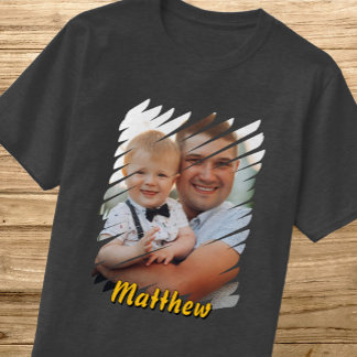 Camiseta Adicione seu & nome do retrato. Presente Personali