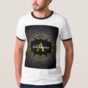 Camiseta Adicione seu nome e inicial