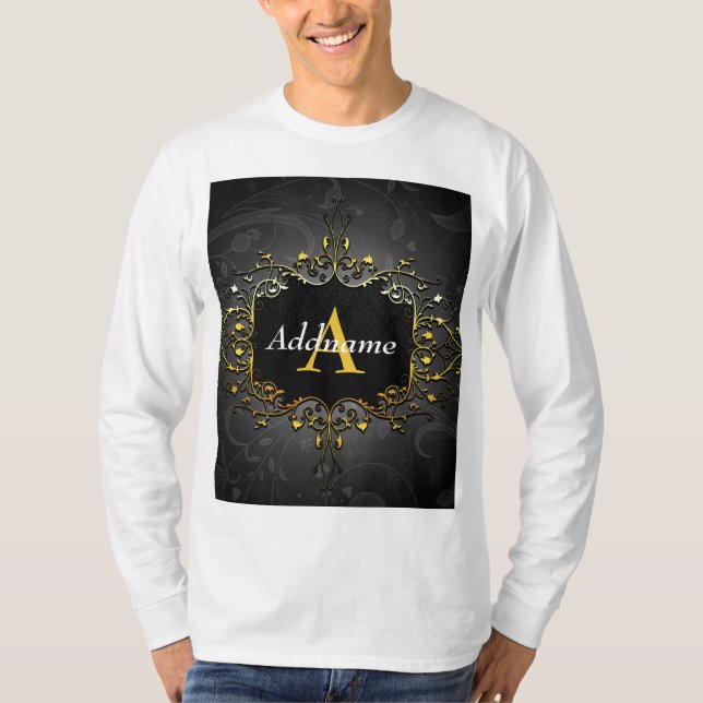 Camiseta Adicione seu nome e inicial (Frente)
