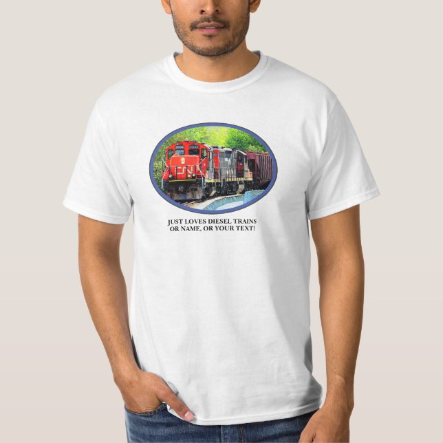 Camiseta Adicione Seu Nome Imagem De Texto, Comboio Oval Di (Frente)