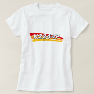 Camiseta Adicione Seu Próprio Número de Aeronave