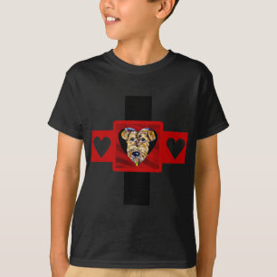 Camiseta "Adicione Seu Próprio Texto - Airedale