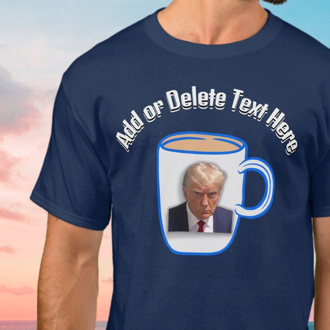 Camiseta Adicione Seu Texto Donald Trump Mug Shot Política  (Criador carregado)