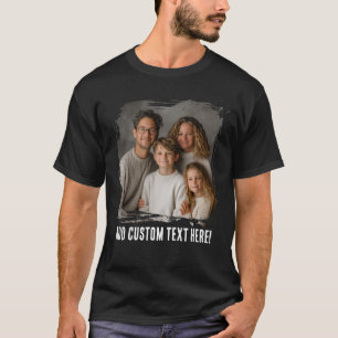 Camiseta Adicione seu texto fotográfico Quadro de Brushaft 