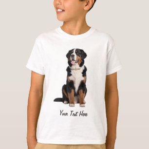 Camiseta Adicione Seu Texto Personalizado Cão De Montanha B