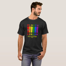 Camiseta Adicione Seu Texto, Somos Todos Humanos LGBT - Arc