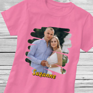 Camiseta Adicione sua foto e seu nome. Presente Personaliza