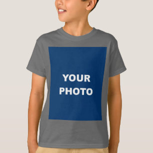 Camiseta Adicione sua imagem Foto Imagem Logotipo Fumaça Ci